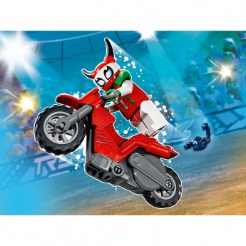 Конструктор LEGO CITY "ТРЮКОВОЙ МОТОЦИКЛ ОТЧАЯННОЙ СКОРПИОНЕССЫ" City 60332