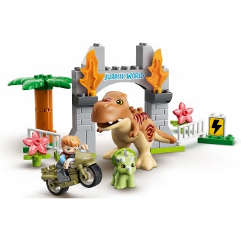Конструктор LEGO DUPLO "ПОБЕГ ДИНОЗАВРОВ: ТИРАННОЗАВР И ТРИЦЕРАТОПС" 10939