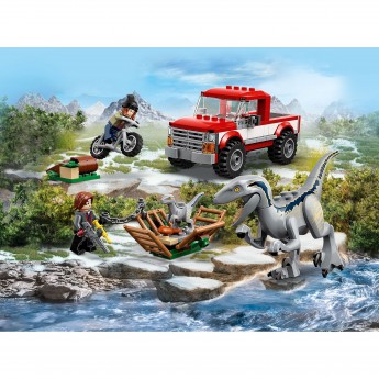 Конструктор LEGO JURASSIC WORLD™ "БЛУ И ПОИМКА БЕТА-ВЕЛОЦИРАПТОРА" 76946