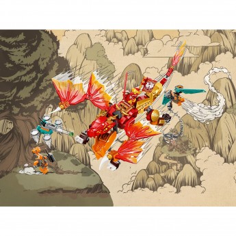 Конструктор LEGO NINJAGO «ОГНЕННЫЙ ДРАКОН ЭВО КАЯ» Ninjago 71762